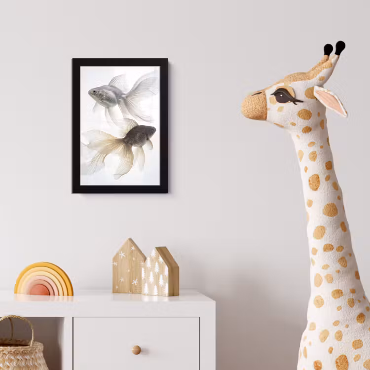 Photo Frame - Goldfish - Modern - White — 5