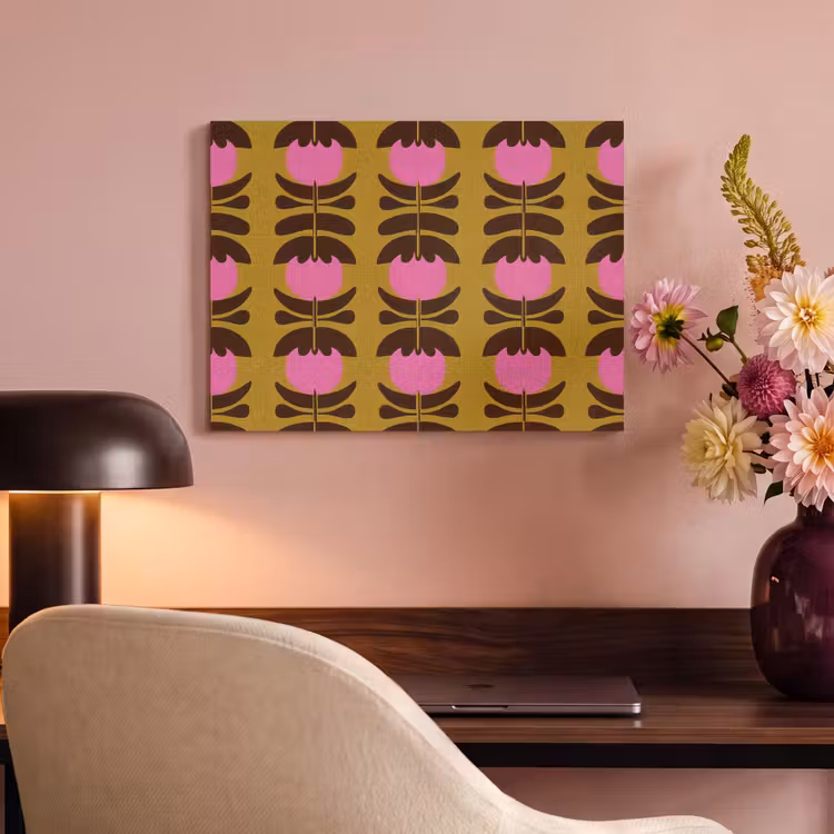 Acoustic Felt - Abstract - Flowers - Pink — 4
