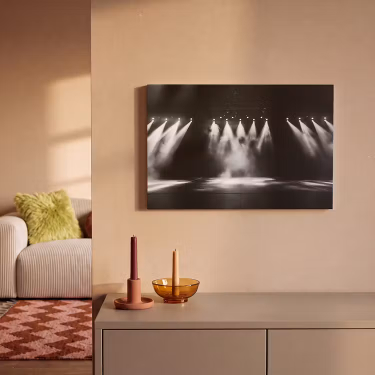 Canvas Print - Theater Hall - Fog - Spotlights - Black — 2