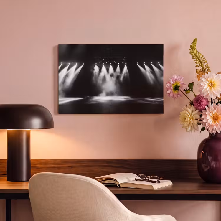 Canvas Print - Theater Hall - Fog - Spotlights - Black — 4
