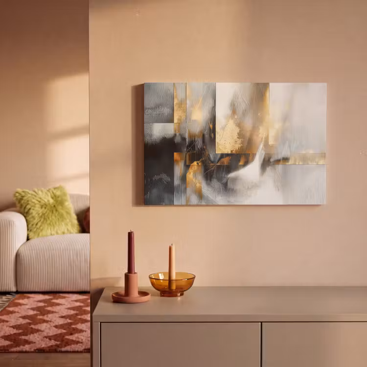 Canvas Print - Art - Gold - Silver - Abstract — 2