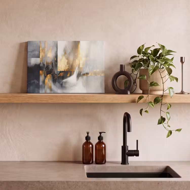 Canvas Print - Art - Gold - Silver - Abstract — 3