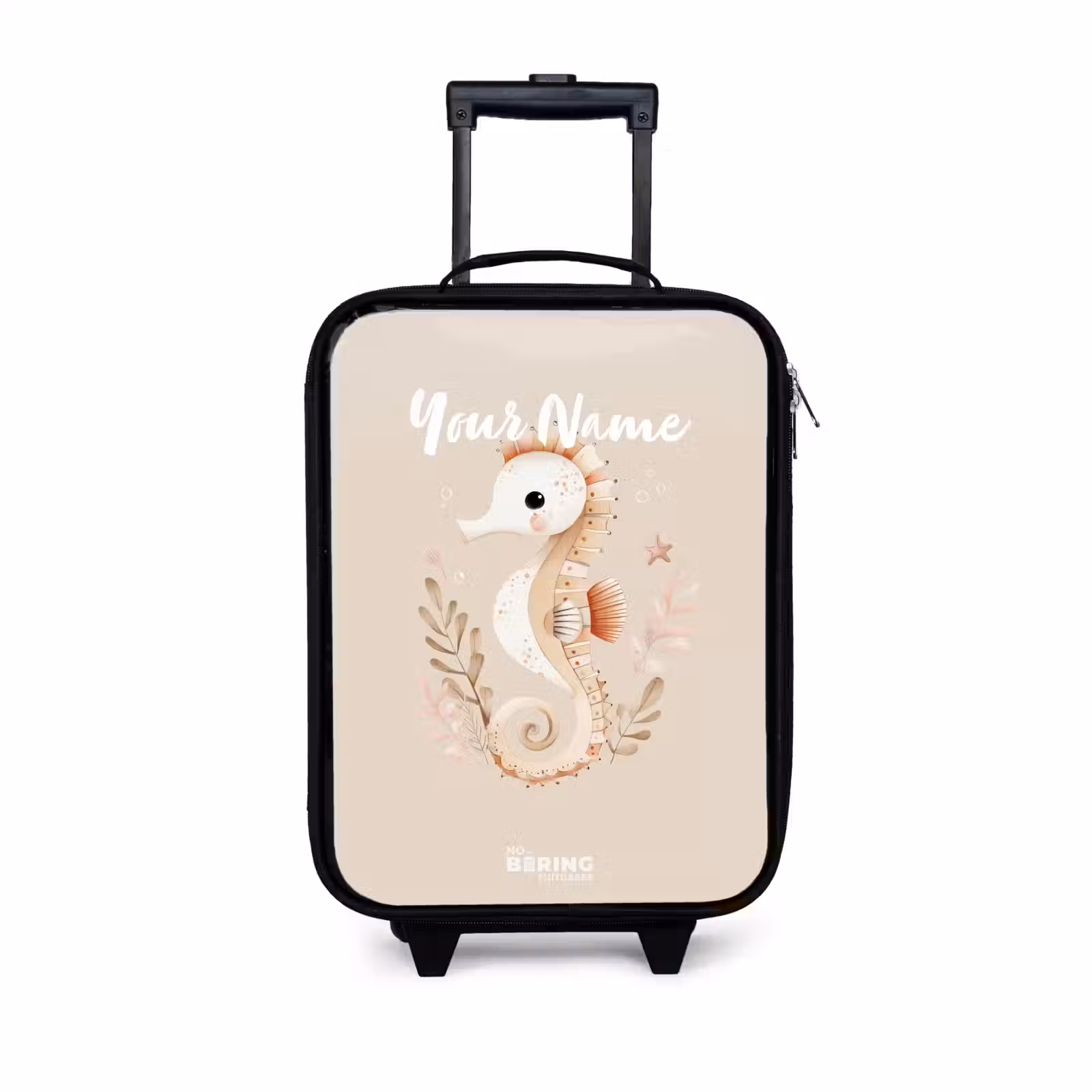 Kids’ Suitcase - Pink seahorse among sea plants — 1