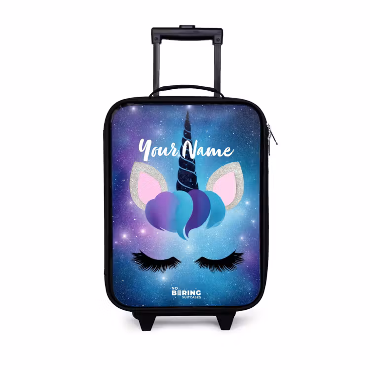 Kids’ Suitcase - Unicorn on a starry sky background — 1