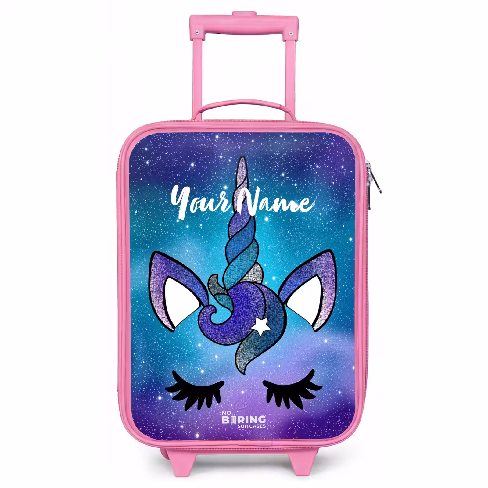 Kids’ Suitcase - Pink - Purple unicorn — 1