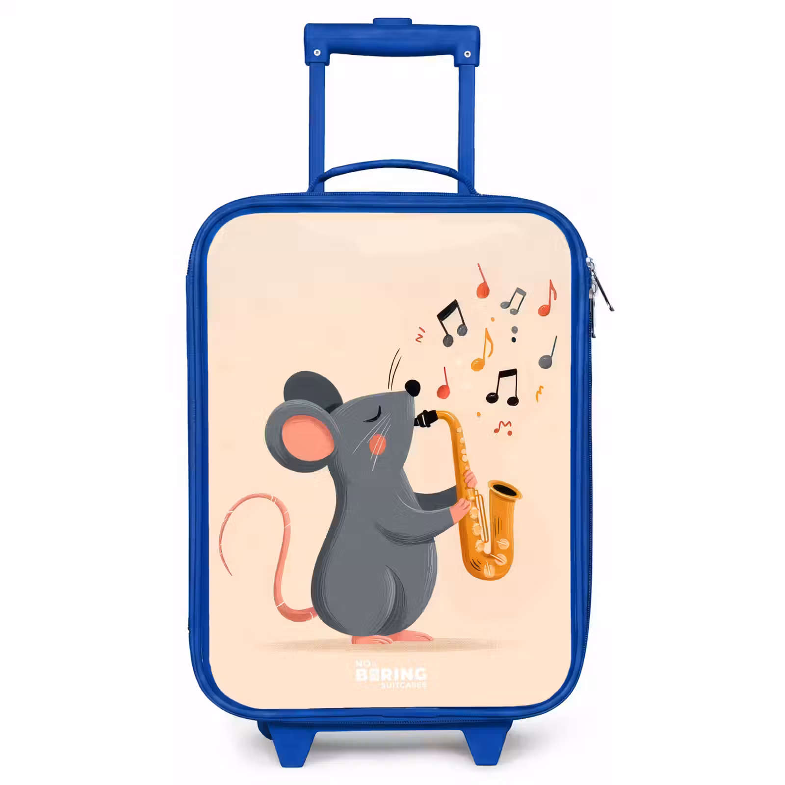Kids’ Suitcase - Blue - Mouse - Saxophone - Music — 1