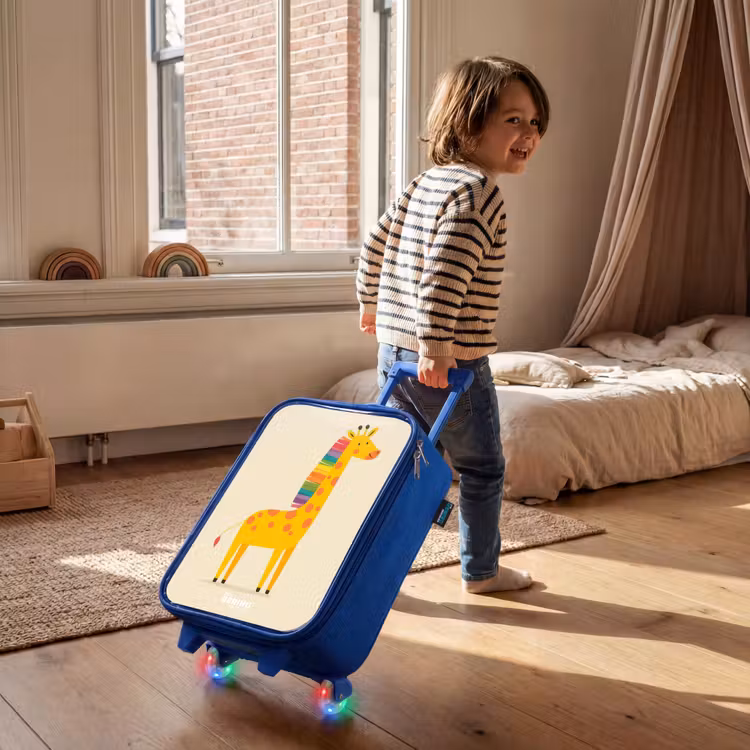 Kids’ Suitcase - Blue - Giraffe - Animal - Colorful — 3