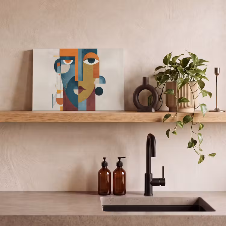 Canvas Print - Geometric - Sleek shapes - Colorful — 3