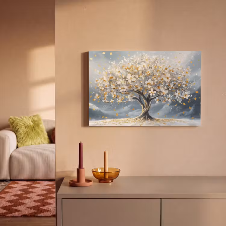 Canvas Print - Tree - Winter - Tree of Life - Modern - Gold — 2