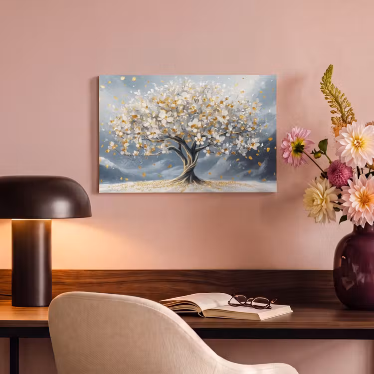 Canvas Print - Tree - Winter - Tree of Life - Modern - Gold — 4