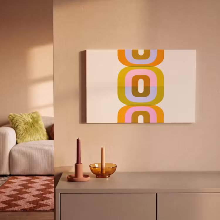 Canvas Print - Stack - Shapes - Blocked - Orange — 2