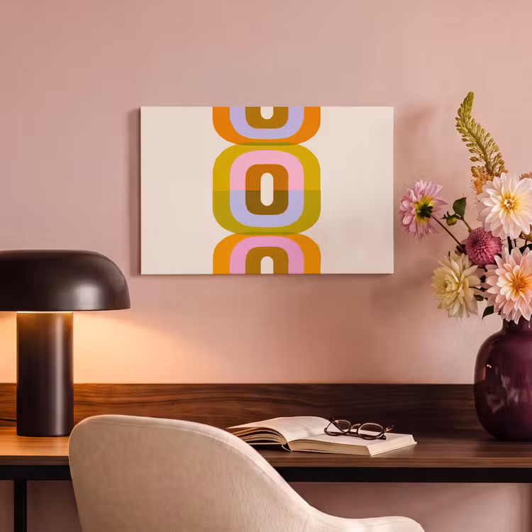 Canvas Print - Stack - Shapes - Blocked - Orange — 4
