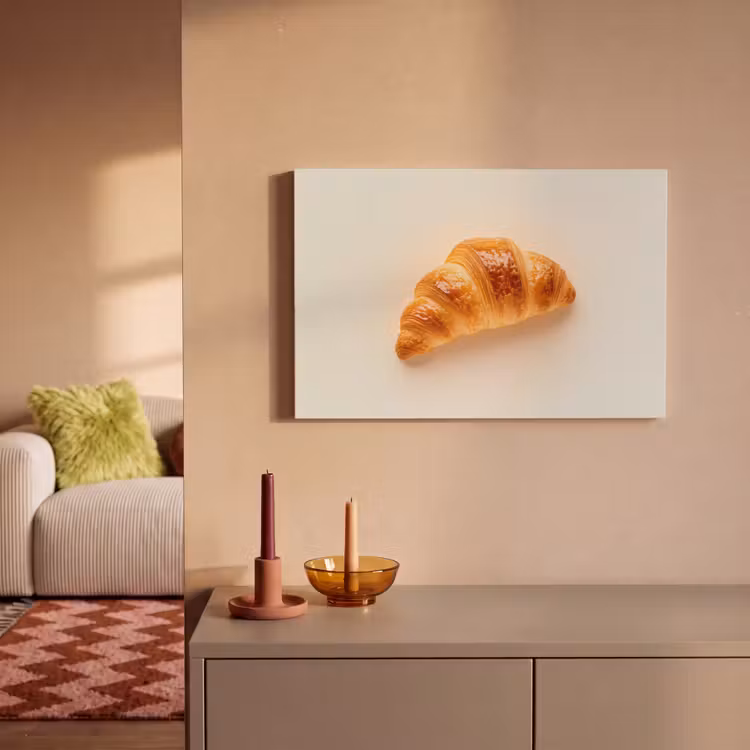 Canvas Print - Croissant - Bread - Beige — 2