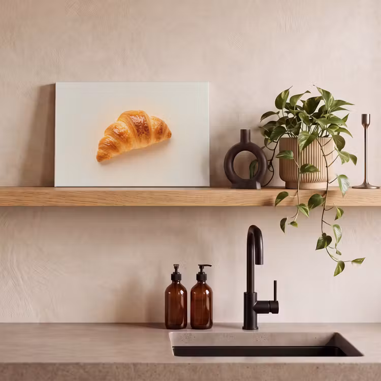 Canvas Print - Croissant - Bread - Beige — 3