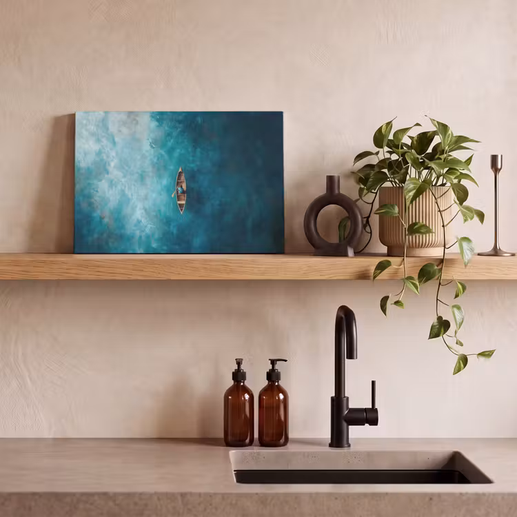 Canvas Print - Boat - Water - Blue — 3