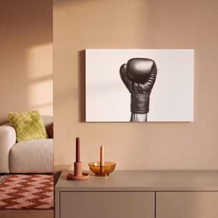 Canvas Print - Boxing glove - Black - Hand — 2