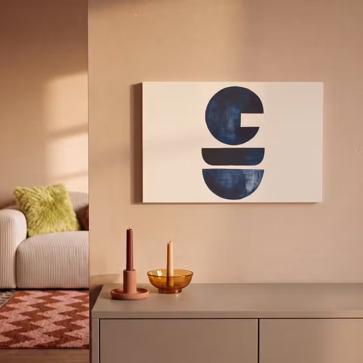 Canvas Print - Shapes - Blue - Abstract — 2