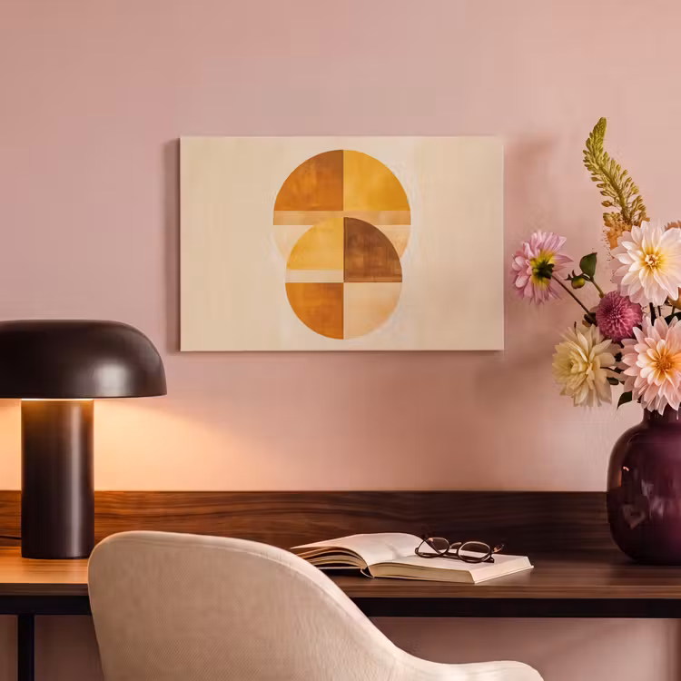Canvas Print - Circles - Yellow - Minimalist — 4