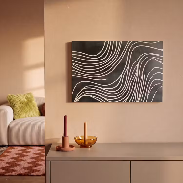 Canvas Print - Lines - Pattern - Abstract - White — 2