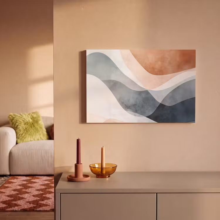 Canvas Print - Abstract - Waves - Blue — 2