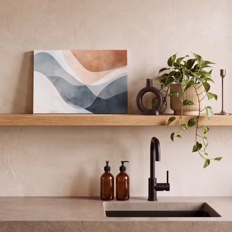 Canvas Print - Abstract - Waves - Blue — 3