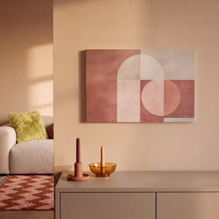 Canvas Print - Figures - Abstract - Pink — 2
