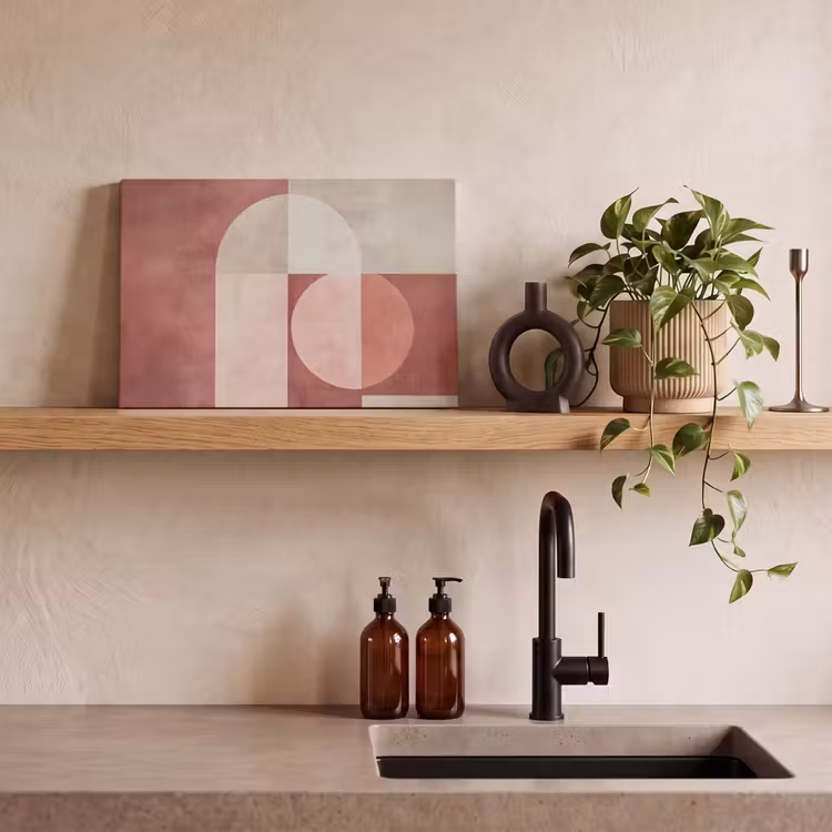 Canvas Print - Figures - Abstract - Pink — 3