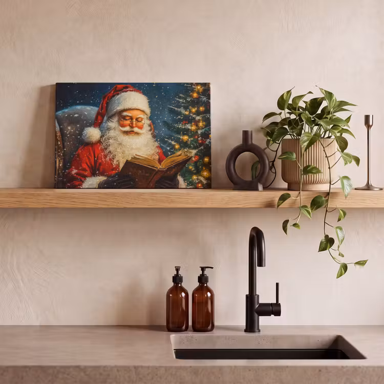 Canvas Print - Santa Claus - Christmas - Winter - Christmas tree — 3
