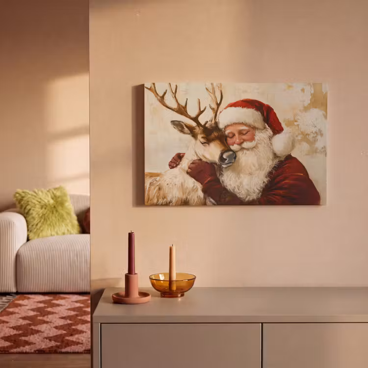 Canvas Print - Santa Claus - Reindeer - Christmas - Christmas — 2