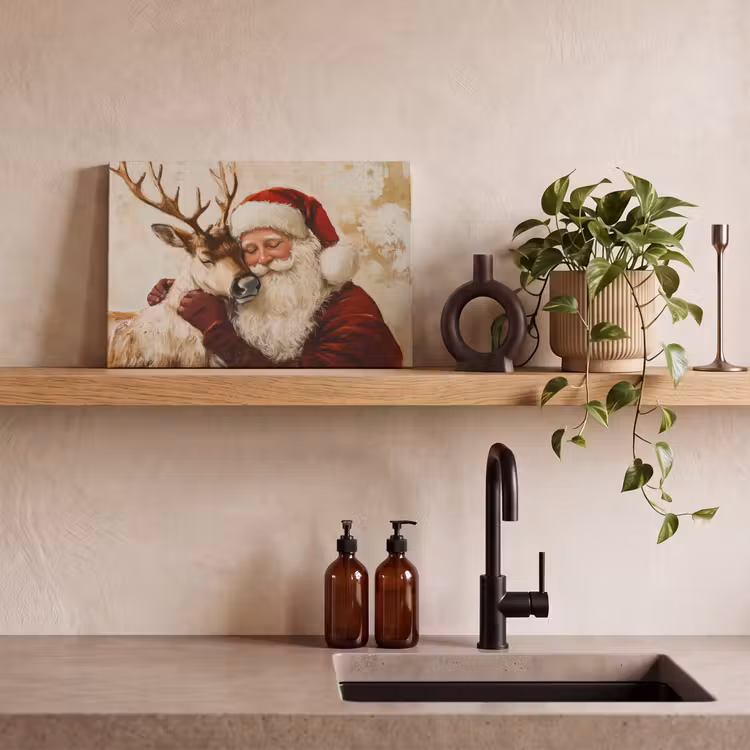 Canvas Print - Santa Claus - Reindeer - Christmas - Christmas — 3