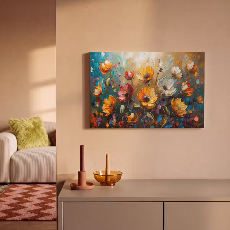 Canvas Print - Watercolor - Flowers - Art - Modern — 2