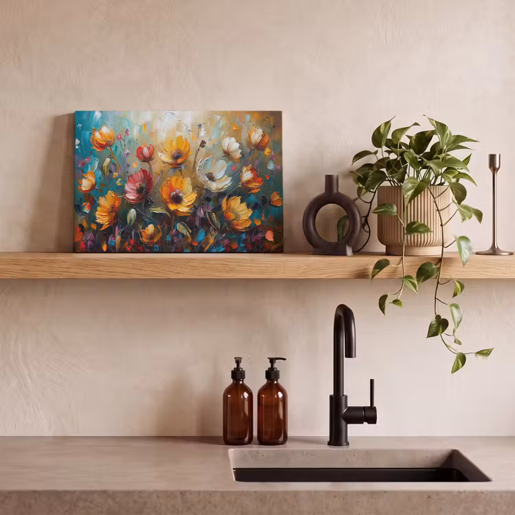 Canvas Print - Watercolor - Flowers - Art - Modern — 3