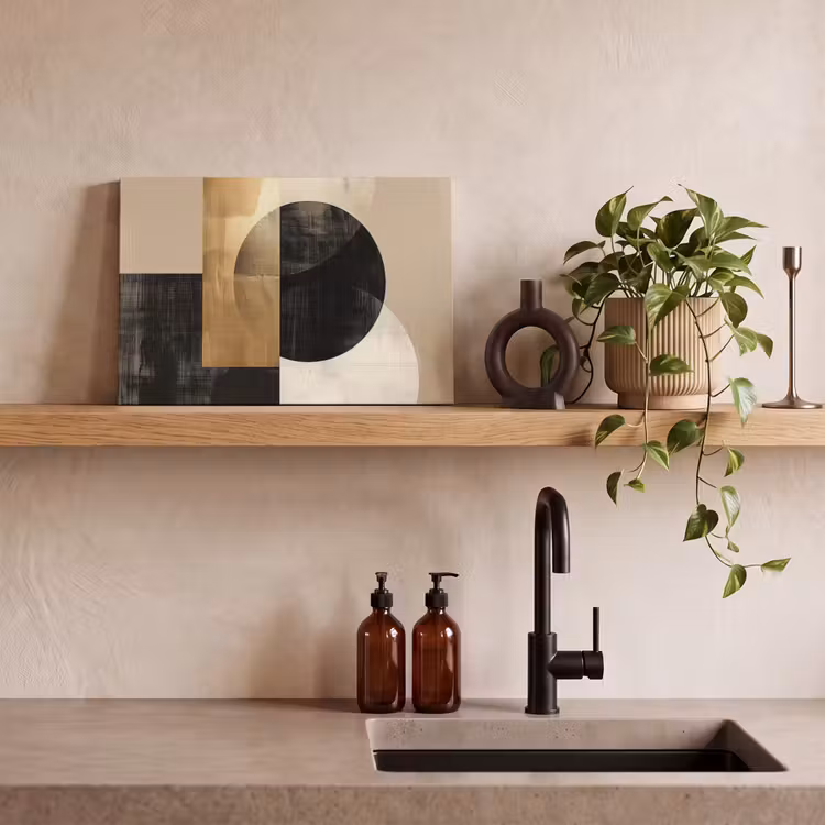 Canvas Print - Abstract - Gold - Black - Art — 3