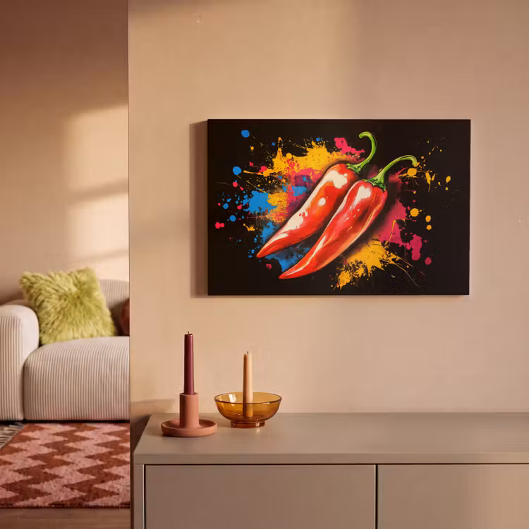 Canvas Print - Pepper - Graffiti - Paint - Abstract - Modern - Colorful — 2