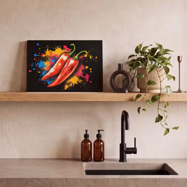 Canvas Print - Pepper - Graffiti - Paint - Abstract - Modern - Colorful — 3