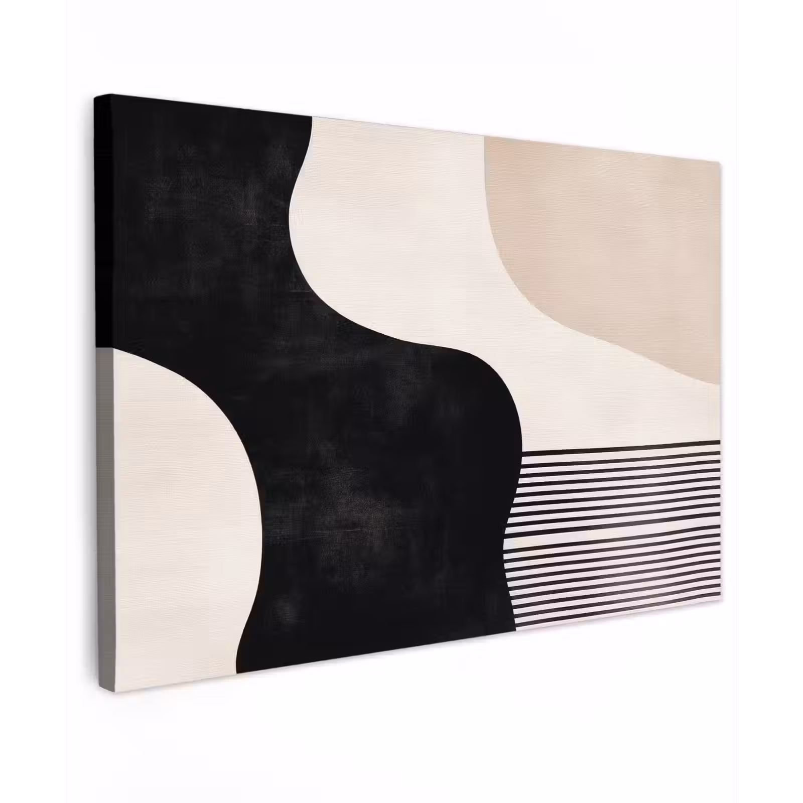 Canvas Print - Abstract - Japandi - Beige - Modern — 1