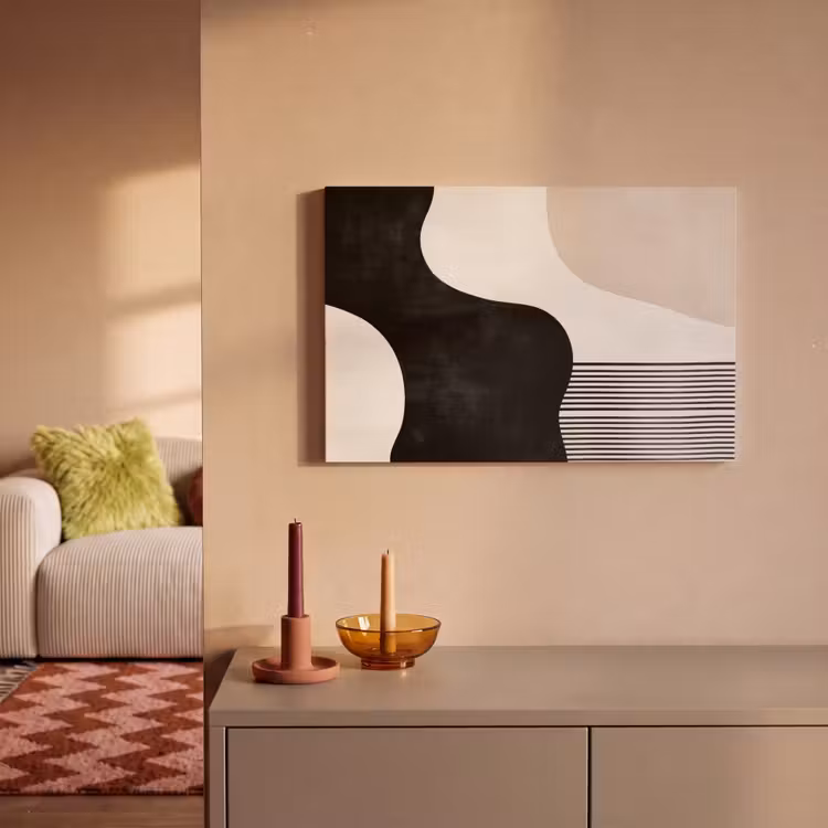 Canvas Print - Abstract - Japandi - Beige - Modern — 2