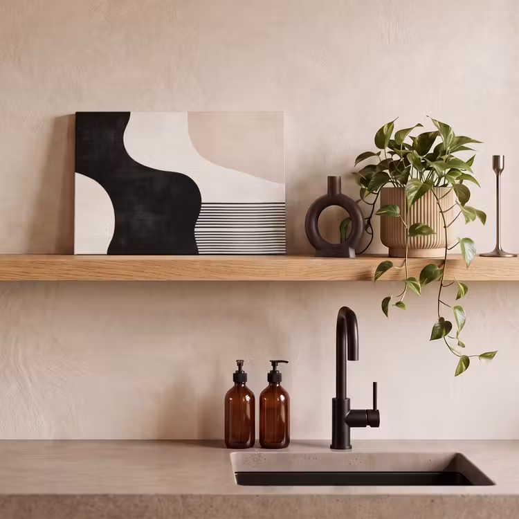 Canvas Print - Abstract - Japandi - Beige - Modern — 3