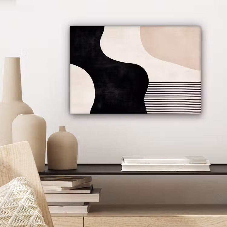 Canvas Print - Abstract - Japandi - Beige - Modern — 5