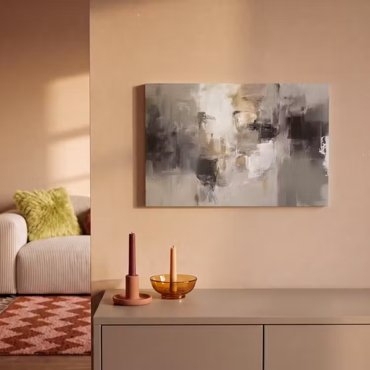Canvas Print - Color palette - Brush strokes - Beige - Misty — 2