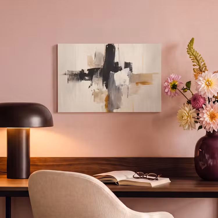 Canvas Print - Brush strokes - Rough - Abstract - Beige — 4