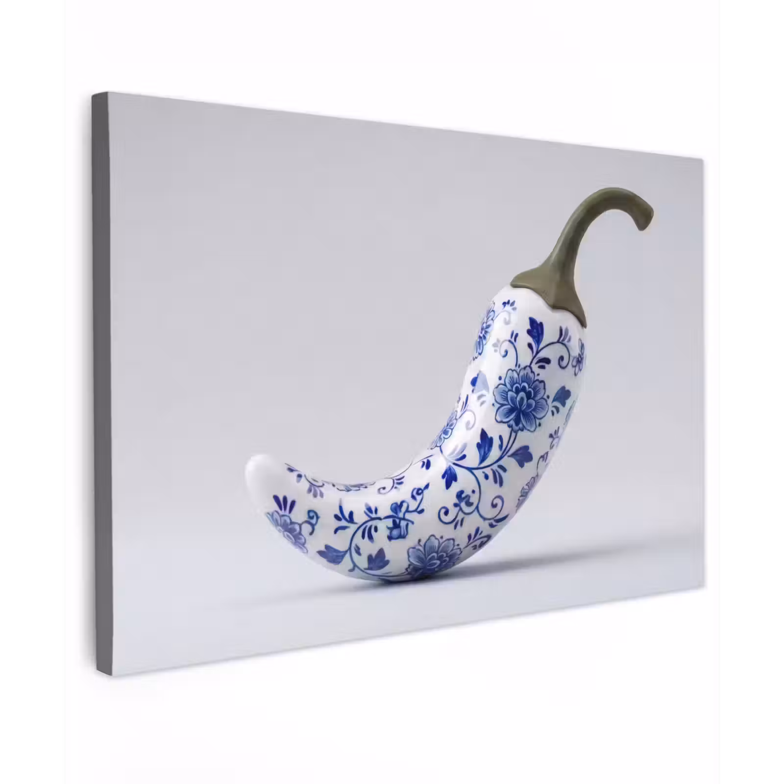 Canvas Print - Chili pepper - Ceramic - Blue — 1