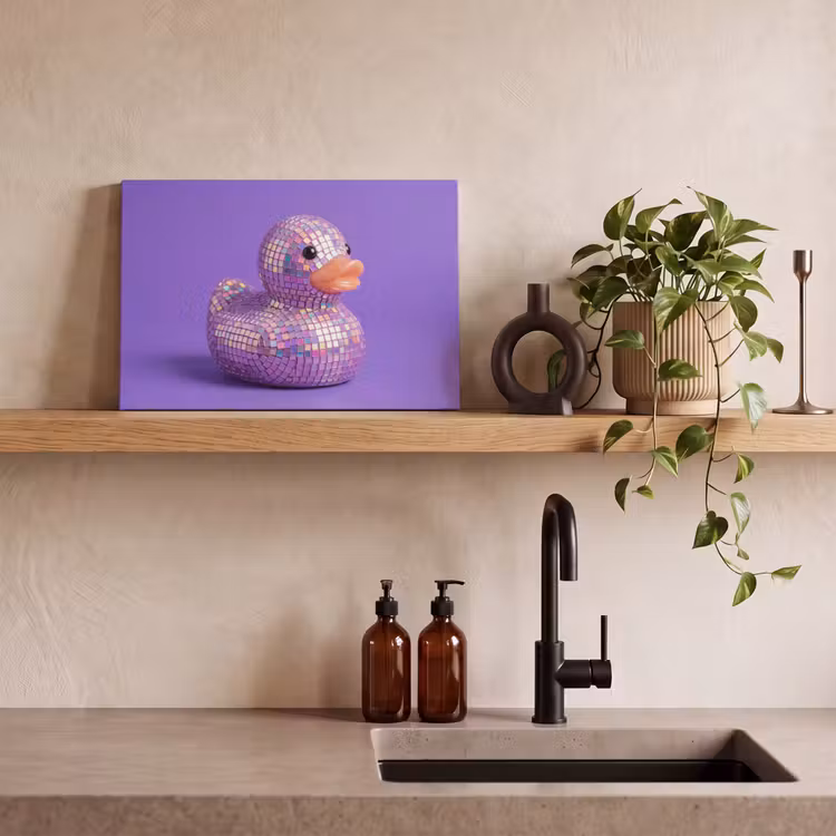 Canvas Print - Disco - Duck - Purple — 3