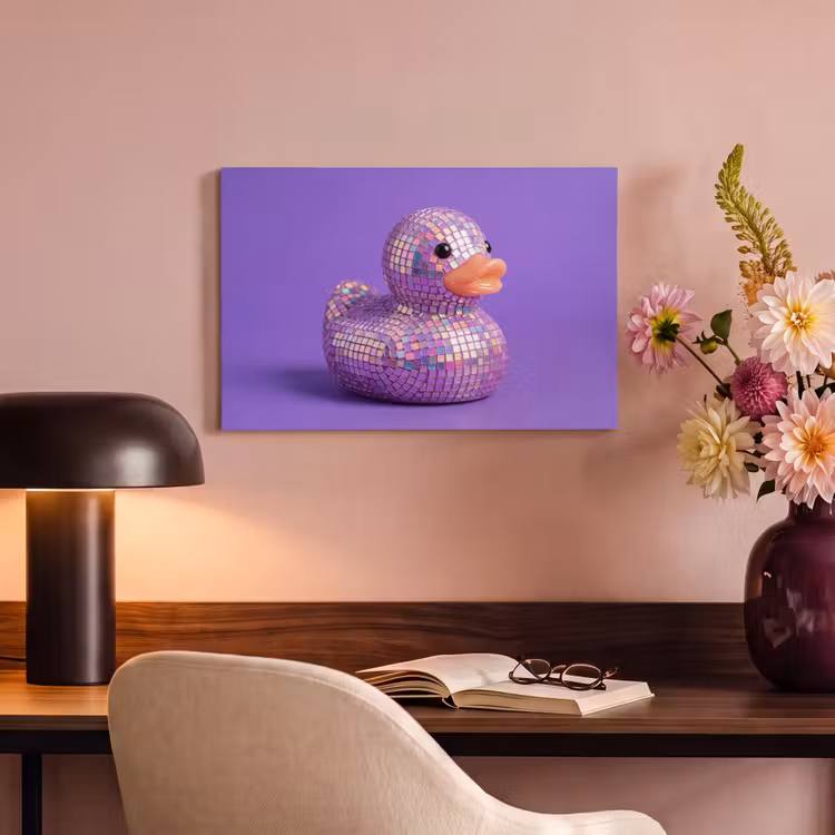 Canvas Print - Disco - Duck - Purple — 4