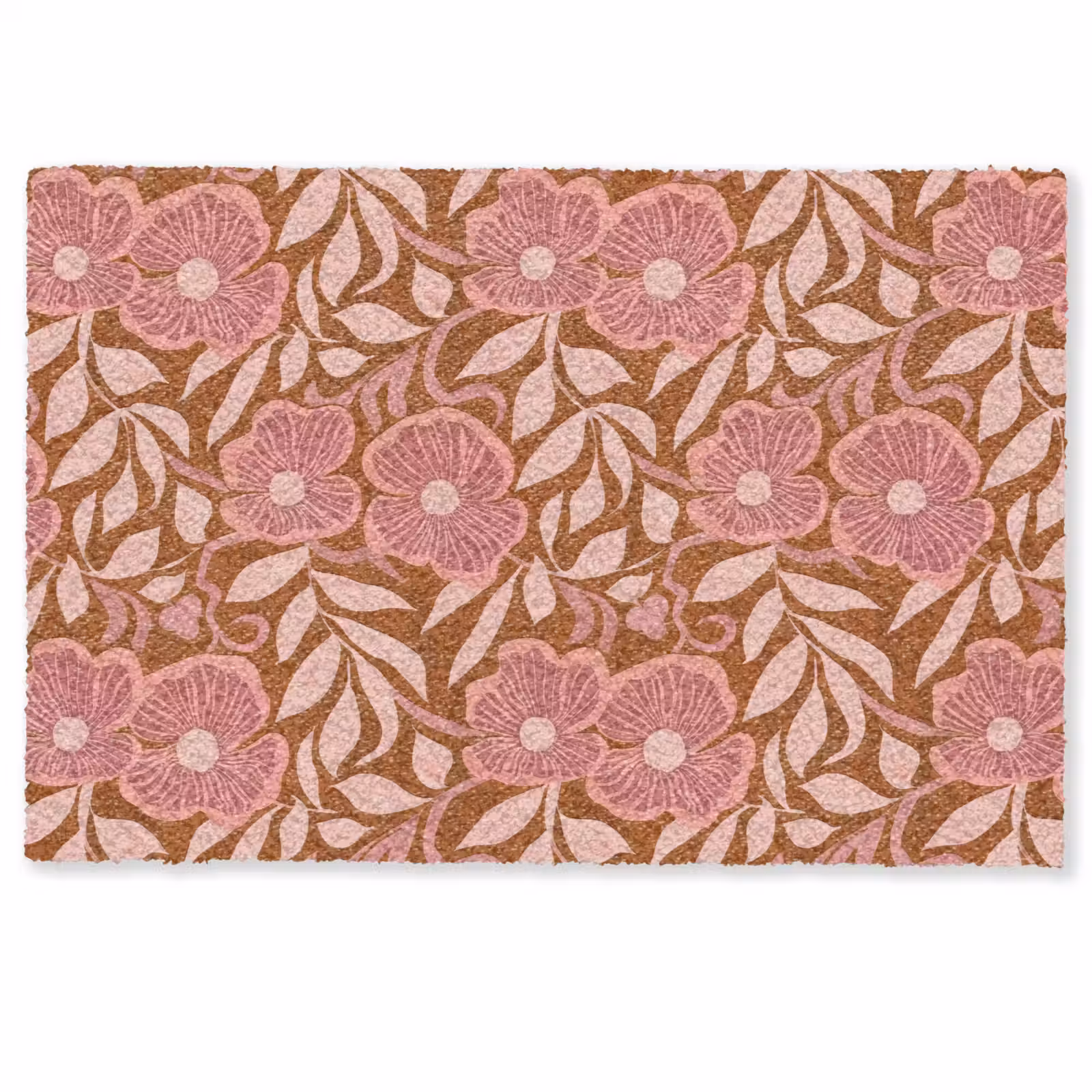 Doormat - Atmosphere - Flowers - Pink — 1