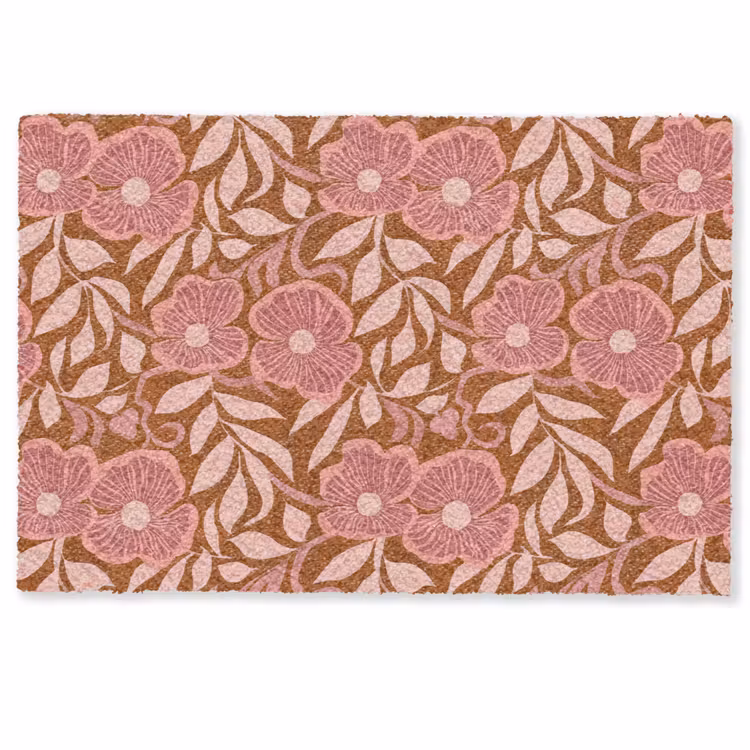 Doormat - Atmosphere - Flowers - Pink — 1
