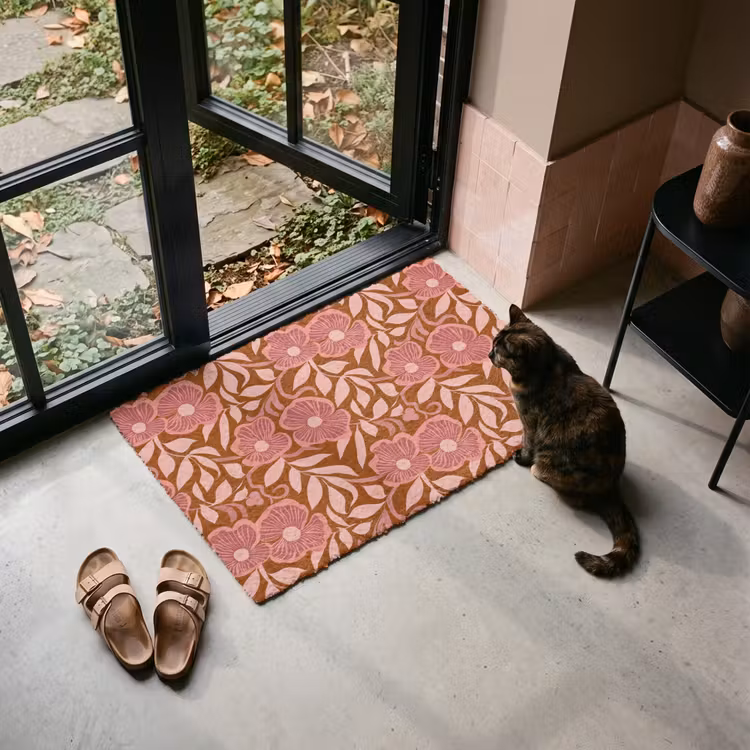 Doormat - Atmosphere - Flowers - Pink — 2