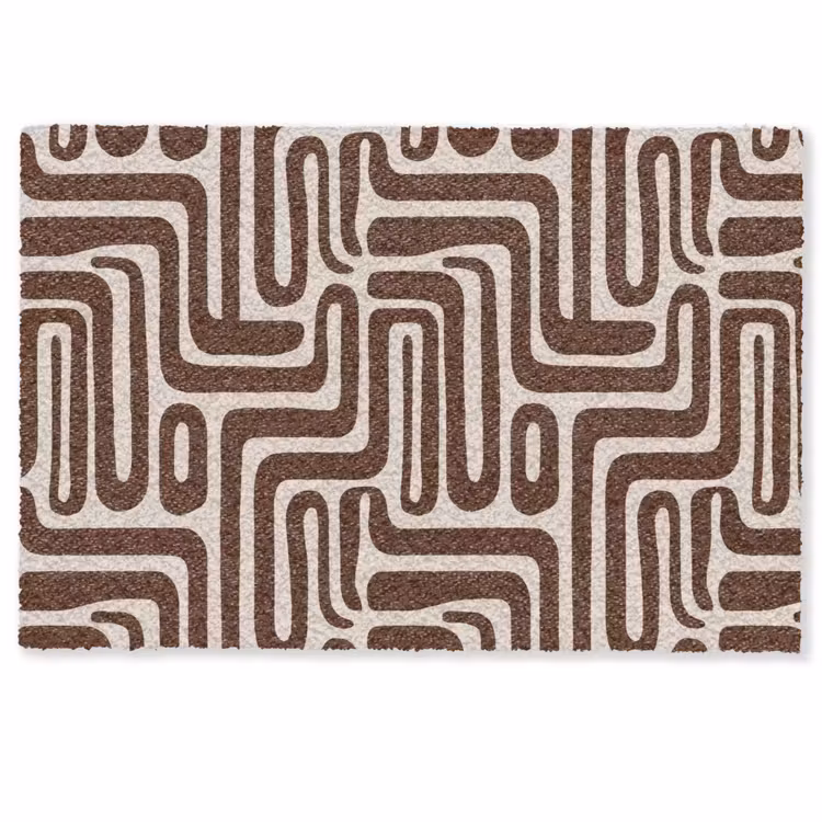 Doormat - Abstract - Pattern - Brown — 1