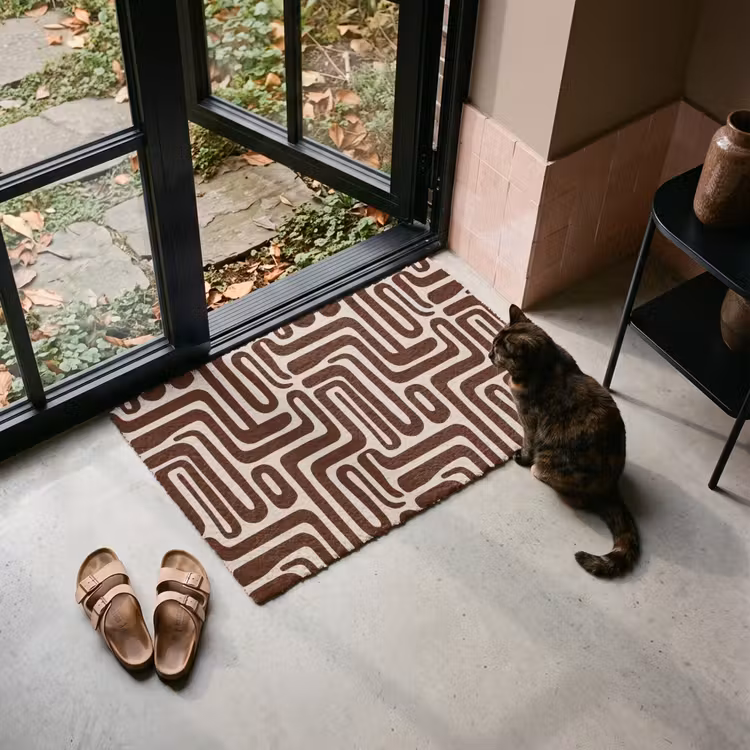Doormat - Abstract - Pattern - Brown — 2