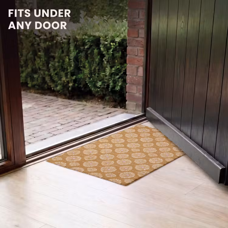 Doormat - Flowers - Modern - Ochre — 7